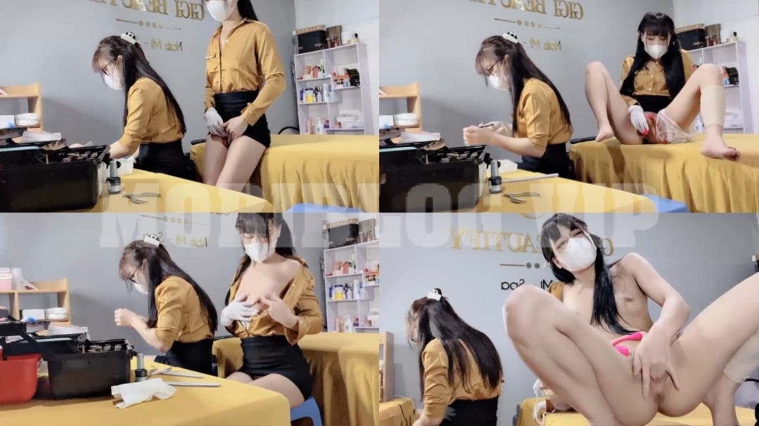 Những phút thư giãn tuyệt vời của các em nhân viên tiệm spa GIGI Beauty